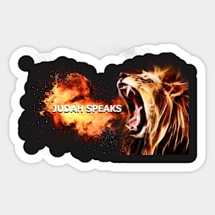 Judah Speaks Sticker